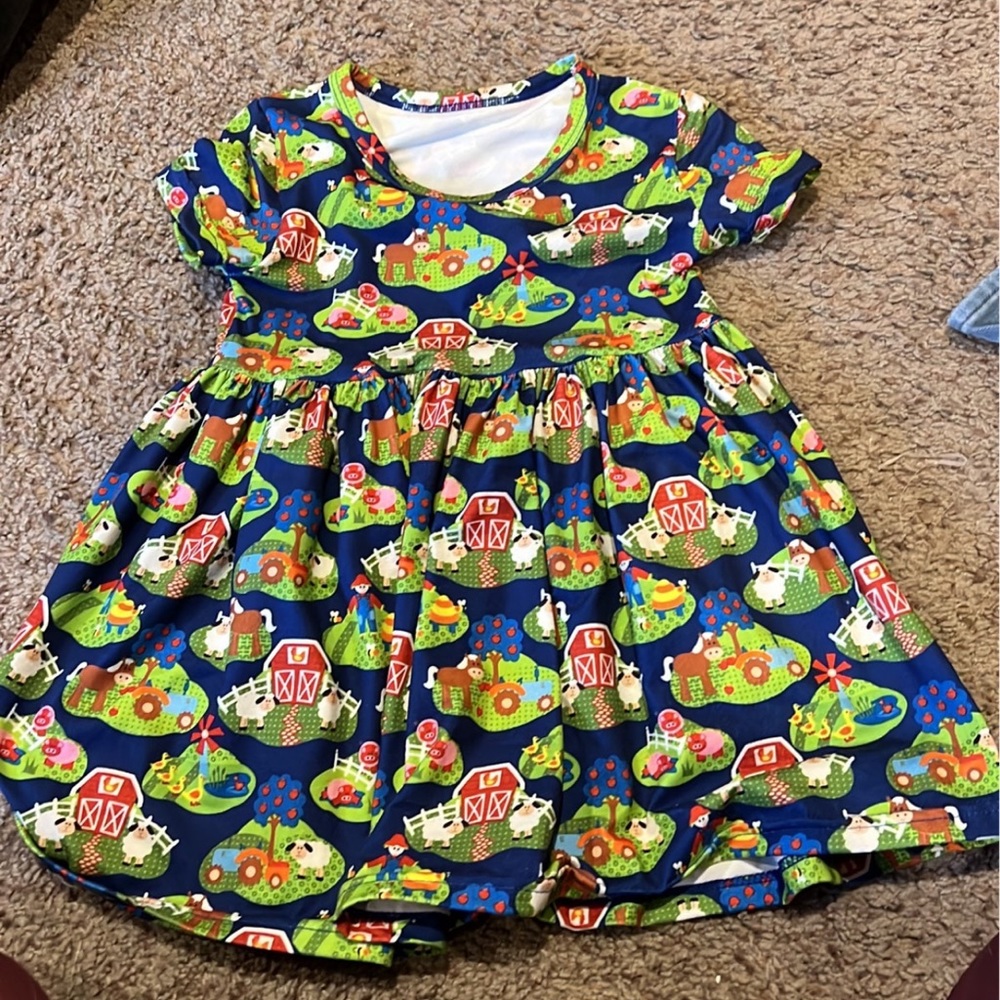 Size 3T farm dress similar to dot dot smile